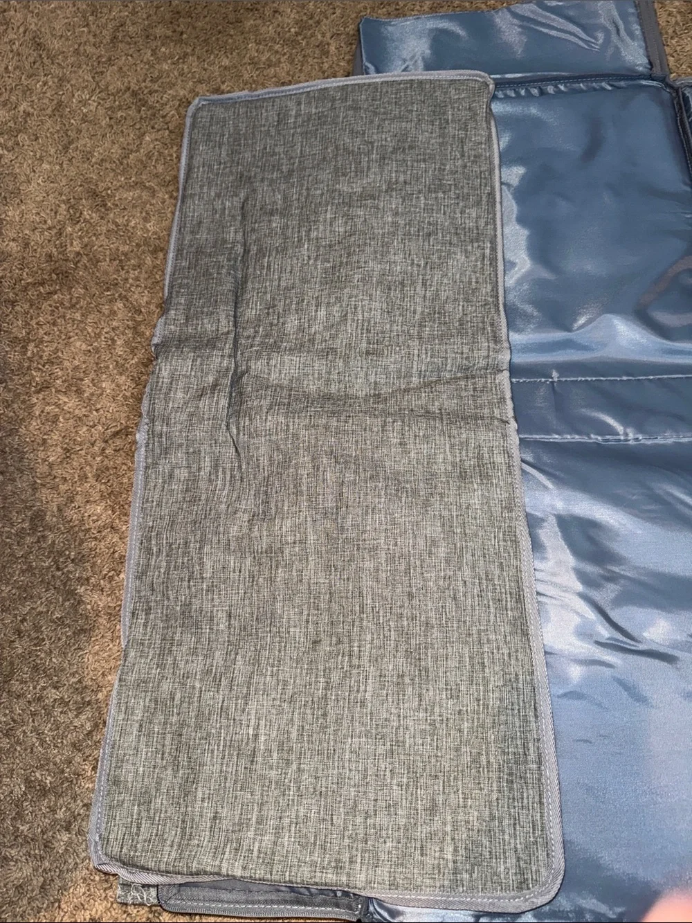 QAQADU Baby Care Portable Changing Pad / Diaper Clutch – Gray
